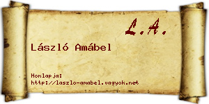 László Amábel névjegykártya
